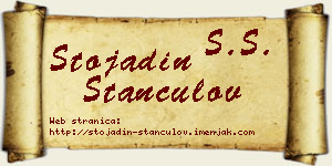 Stojadin Stančulov vizit kartica